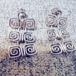 Sterling Silver dangle earrings - beautifully handcrafted in Mexico
